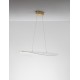 Triac Dimmable Gold Aluminium & Acrylic LED 32 Watt 230 Volt 2156Lm 3000K IP20 L: 95 W: 56 H: 150 cm Adjustable Height 