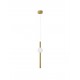 Gold Aluminium & Acrylic LED 11 Watt 230 Volt 734Lm 3000K IP20 D: 12 H: 150 cm Adjustable Height 