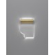 Gold Aluminium & Acrylic LED 6 Watt 230 Volt 421Lm 3000K IP20 L: 20 W: 7.4 H: 28.5 cm 
