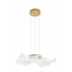Gold Aluminium & Acrylic LED 15 Watt 230 Volt 1296Lm 3000K IP20 L: 50 W: 50 H: 150 cm Adjustable Height 