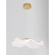 Gold Aluminium & Acrylic LED 15 Watt 230 Volt 1296Lm 3000K IP20 L: 50 W: 50 H: 150 cm Adjustable Height 