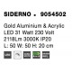Gold Aluminium & Acrylic LED 31 Watt 230 Volt 2118Lm 3000K IP20 L: 50 W: 50 H: 20 cm 