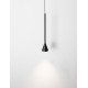 Triac Dimmable Black Aluminium LED 6 Watt 220-240 Volt 262Lm 3000K IP20 D: 6 H: 200 cm Adjustable Height 