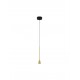 Triac Dimmable Black & Brass Gold Aluminium LED 6 Watt 220-240 Volt 262Lm 3000K IP20 D: 6 H: 200 cm Adjustable Height 