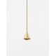 Triac Dimmable Black & Brass Gold Aluminium LED 6 Watt 220-240 Volt 262Lm 3000K IP20 D: 6 H: 200 cm Adjustable Height 