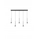 Triac Dimmable Black Aluminium LED 27 Watt 220-240 Volt 1301Lm 3000K IP20 L: 110 W: 3.5 H: 150 cm Adjustable Height 