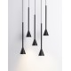 Triac Dimmable Black Aluminium LED 27 Watt 220-240 Volt 1312Lm 3000K IP20 D: 35.5 H: 150 cm Adjustable Height 