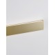 Gold Aluminium LED 20 Watt 230 Volt 1478Lm 3000K IP44 L: 60 W: 2.7 H: 7.5 cm 
