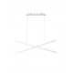 Triac Dimmable Sandy White Aluminiun & Acrylic LED 40 Watt 230V IP20 1428Lm 3000K Class II L: 100 W: 8 H: 120 cm Adjustable H