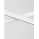 Triac Dimmable Sandy White Aluminiun & Acrylic LED 40 Watt 230V IP20 1428Lm 3000K Class II L: 100 W: 8 H: 120 cm Adjustable H