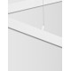Triac Dimmable Sandy White Aluminiun & Acrylic LED 40 Watt 230V IP20 1428Lm 3000K Class II L: 100 W: 8 H: 120 cm Adjustable H