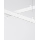 Triac Dimmable Sandy White Aluminiun & Acrylic LED 40 Watt 230V IP20 1428Lm 3000K Class II L: 100 W: 8 H: 120 cm Adjustable H
