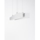 Triac Dimmable Sandy White Aluminiun & Acrylic LED 40 Watt 230V IP20 1428Lm 3000K Class II L: 100 W: 8 H: 120 cm Adjustable H