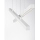 Triac Dimmable Sandy White Aluminiun & Acrylic LED 40 Watt 230V IP20 1428Lm 3000K Class II L: 100 W: 8 H: 120 cm Adjustable H