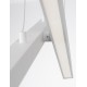 Triac Dimmable Sandy White Aluminiun & Acrylic LED 40 Watt 230V IP20 1428Lm 3000K Class II L: 100 W: 8 H: 120 cm Adjustable H