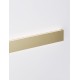 Gold Aluminium LED 36 Watt 230 Volt 2614Lm 3000K IP44 L: 90 W: 2.7 H: 7.5 cm 