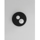 Triac Dimmable Sandy Black Aluminium Opal Glass LED 40 Watt 220 Volt 1600Lm 3000K IP20 D: 40 H: 17.5 cm 