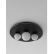 Triac Dimmable Sandy Black Aluminium Opal Glass LED 52 Watt 220 Volt 2080Lm 3000K IP20 D: 49.5 H: 17.5 cm 