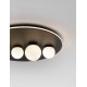 Triac Dimmable Sandy Black Aluminium Opal Glass LED 63 Watt 220 Volt 2720Lm 3000K IP20 D: 62.2 H: 17.5 cm 