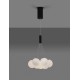 Triac Dimmable Sandy Black Aluminium & Opal Glass LED 49 Watt 220 - 240 Volt 2240Lm 3000K IP20 D: 36 H: 150 cm Adjustable height
