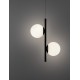 Sandy Black Aluminium & Opal Glass LED 16 Watt 220 - 240 Volt 800Lm 3000K IP20 L: 28.5 W: 13 H: 150 cm Adjustable Height 