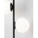 Sandy Black Aluminium & Opal Glass LED 16 Watt 220 - 240 Volt 800Lm 3000K IP20 L: 28.5 W: 13 H: 150 cm Adjustable Height 