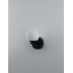 Sandy Black Aluminium & Opal Glass LED 8 Watt 220 - 240 Volt 400Lm 3000K IP20 L: 17.5 W: 13 H: 20 cm 