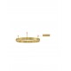 Triac Dimmable Brass Gold Aluminium & Acrylic LED 46 Watt 230 Volt 3700Lm 3000K IP20 D: 60 W: 1.2 H: 18 cm 
