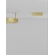Triac Dimmable Brass Gold Aluminium & Acrylic LED 46 Watt 230 Volt 3700Lm 3000K IP20 D: 60 W: 1.2 H: 18 cm 