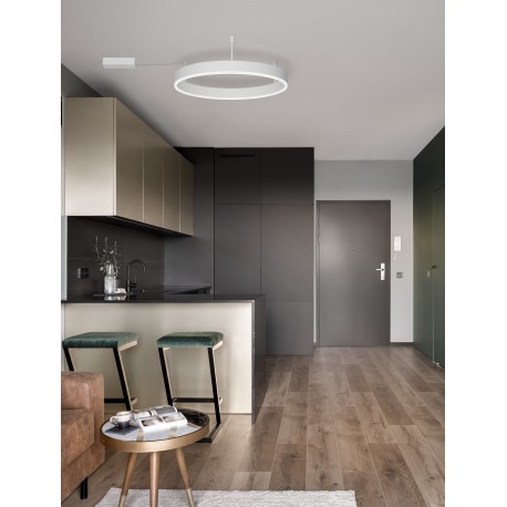 Triac Dimmable Sandy White Aluminium & Acrylic LED 46 Watt 230 Volt 3700Lm 3000K IP20 D: 60 W: 1.2 H: 18 cm 