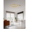 Triac Dimmable Brass Gold Aluminium & Acrylic LED 50 Watt 230 Volt 4166Lm 3000K IP20 D: 80 W: 1.2 H: 18 cm 