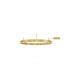 Triac Dimmable Brass Gold Aluminium & Acrylic LED 50 Watt 230 Volt 4166Lm 3000K IP20 D: 80 W: 1.2 H: 18 cm 