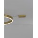 Triac Dimmable Brass Gold Aluminium & Acrylic LED 50 Watt 230 Volt 4166Lm 3000K IP20 D: 80 W: 1.2 H: 18 cm 