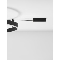 Triac Dimmable Sandy Black Aluminium & Acrylic LED 50 Watt 230 Volt 4166Lm 3000K IP20 D: 80 W: 1.2 H: 18 cm 