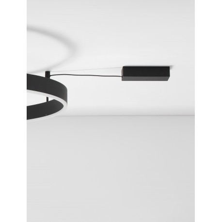 Triac Dimmable Sandy Black Aluminium & Acrylic LED 50 Watt 230 Volt 4166Lm 3000K IP20 D: 80 W: 1.2 H: 18 cm 