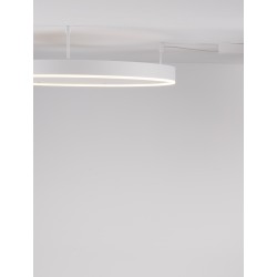 Triac Dimmable Sandy White Aluminium & Acrylic LED 50 Watt 230 Volt 4166Lm 3000K IP20 D: 80 W: 1.2 H: 18 cm 