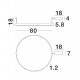 Triac Dimmable Sandy White Aluminium & Acrylic LED 50 Watt 230 Volt 4166Lm 3000K IP20 D: 80 W: 1.2 H: 18 cm 