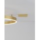 Triac Dimmable Brass Gold Aluminium & Acrylic LED 60 Watt 230 Volt 4552Lm 3000K IP20 D: 100 W: 1.2 H: 18 cm 