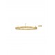 Triac Dimmable Brass Gold Aluminium & Acrylic LED 60 Watt 230 Volt 4552Lm 3000K IP20 D: 100 W: 1.2 H: 18 cm 