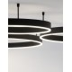 Triac Dimmable Sandy Black Aluminium & Acrylic LED 60 Watt 230 Volt 4552Lm 3000K IP20 D: 100 W: 1.2 H: 18 cm 