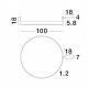 Triac Dimmable Sandy Black Aluminium & Acrylic LED 60 Watt 230 Volt 4552Lm 3000K IP20 D: 100 W: 1.2 H: 18 cm 