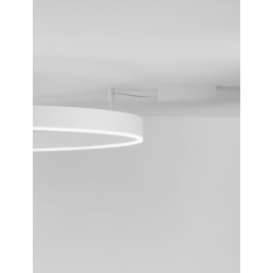 Triac Dimmable Sandy White Aluminium & Acrylic LED 60 Watt 230 Volt 4552Lm 3000K IP20 D: 100 W: 1.2 H: 18 cm 