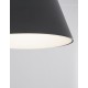 Sandy Black Metal White Diffuser Inside LED 33 Watt 230 Volt 1680Lm 3000K IP20 D: 45 H1: 22 H2: 120 cm Adjustable Height 