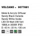Sandy Black Metal White Diffuser Inside LED 33 Watt 230 Volt 1680Lm 3000K IP20 D: 45 H1: 22 H2: 120 cm Adjustable Height 