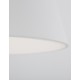 Sandy White Metal White Diffuser Inside LED 33 Watt 230 Volt 1680Lm 3000K IP20 D: 45 H1: 22 H2: 120 cm Adjustable Height 