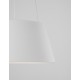 Sandy White Metal White Diffuser Inside LED 33 Watt 230 Volt 1680Lm 3000K IP20 D: 45 H1: 22 H2: 120 cm Adjustable Height 