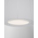 Sandy White Metal White Diffuser Inside LED 33 Watt 230 Volt 1680Lm 3000K IP20 D: 45 H1: 22 H2: 120 cm Adjustable Height 