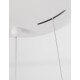Sandy White Metal White Diffuser Inside LED 33 Watt 230 Volt 1680Lm 3000K IP20 D: 45 H1: 22 H2: 120 cm Adjustable Height 