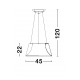 Sandy White Metal White Diffuser Inside LED 33 Watt 230 Volt 1680Lm 3000K IP20 D: 45 H1: 22 H2: 120 cm Adjustable Height 