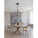 Triac Dimmable Black Aluminium & Acrylic LED 28 Watt 230 Volt 594Lm 3000K IP20 D: 100 H: 95 cm Rotatable Fixed Height 